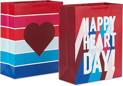 15-inch Valentine’s Day Gift Bags, 2-pack