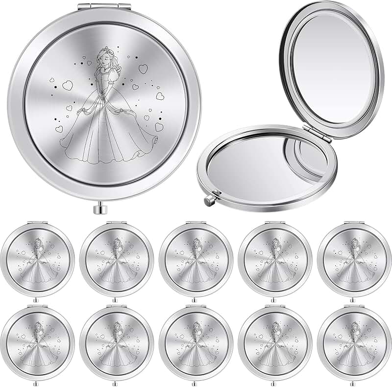 24 Quinceanera Party Favors Compact Mirrors