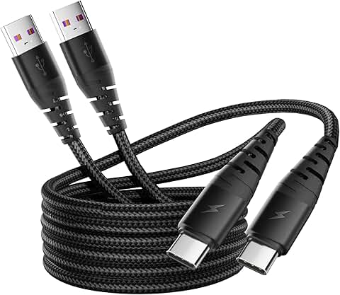 6FT USB to USB C Cable, 2-Pack for Fast Charging
