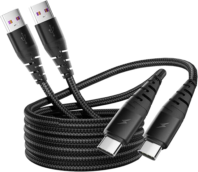 6FT USB to USB C Cable, 2-Pack for Fast Charging