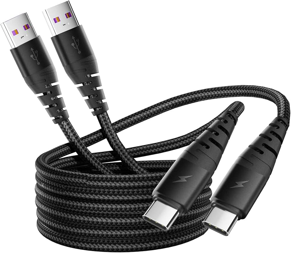 6FT USB to USB C Cable, 2-Pack for Fast Charging