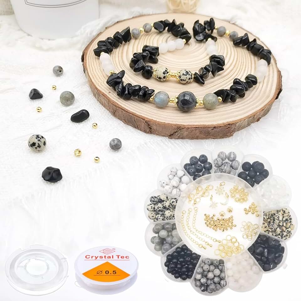 480 Pieces of Natural Crystal Beads for Jewelry Making