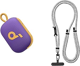 Purple Bluetooth Shower Speaker with Lanyard