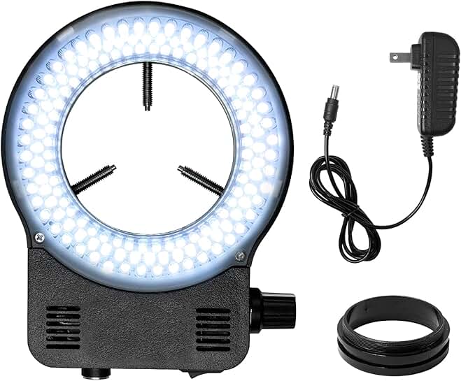 Adjustable 144 LED Ring Light for Stereo Microscope
