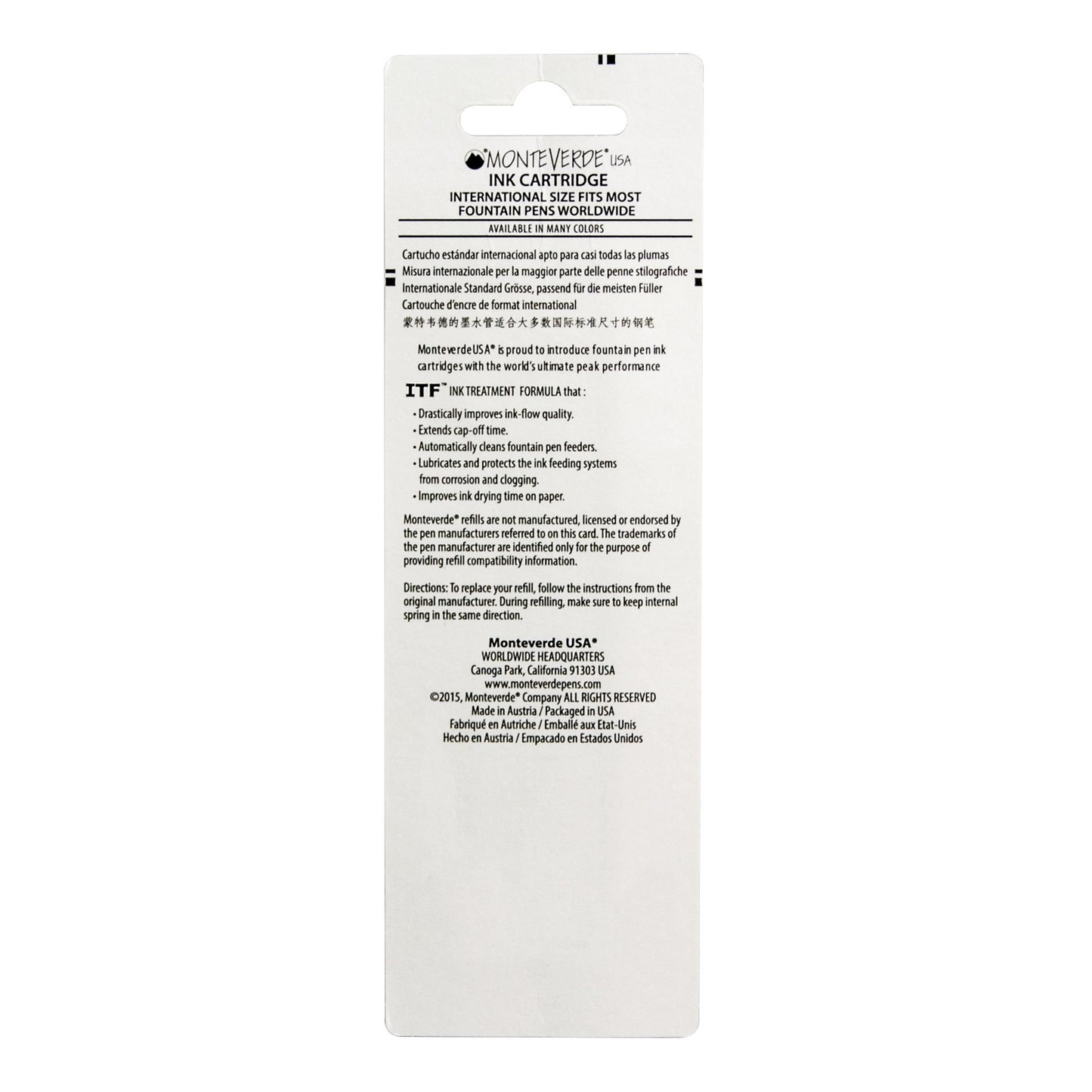 Purple Fountain Pen Cartridges, Pack of 6