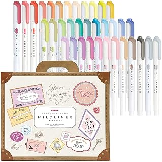 35-Color Highlighter Set with Gift Box