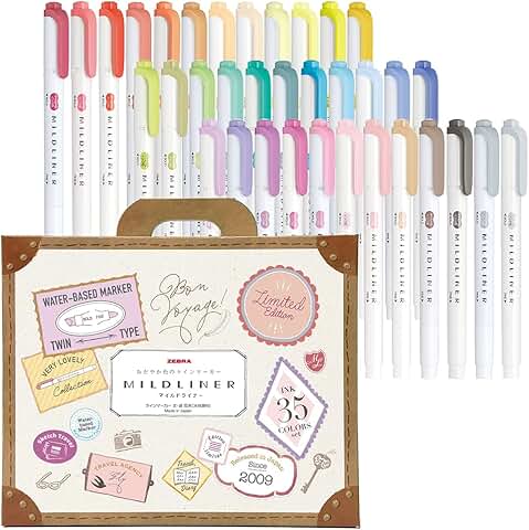 35-Color Highlighter Set with Gift Box