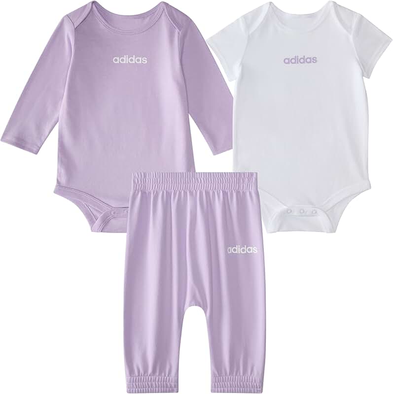 Baby Girls' 3-Piece Bodyshirt and Pant Set
