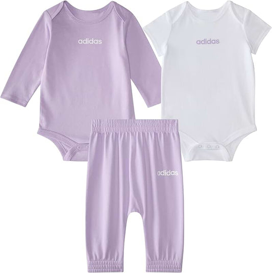 Baby Girls' 3-Piece Bodyshirt and Pant Set
