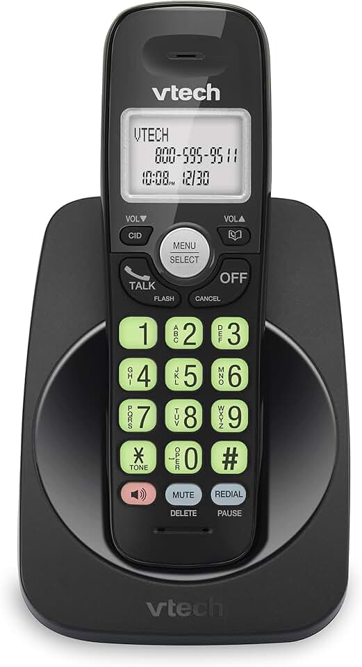 Cordless Phone with Speakerphone, Lighted Display, Caller ID