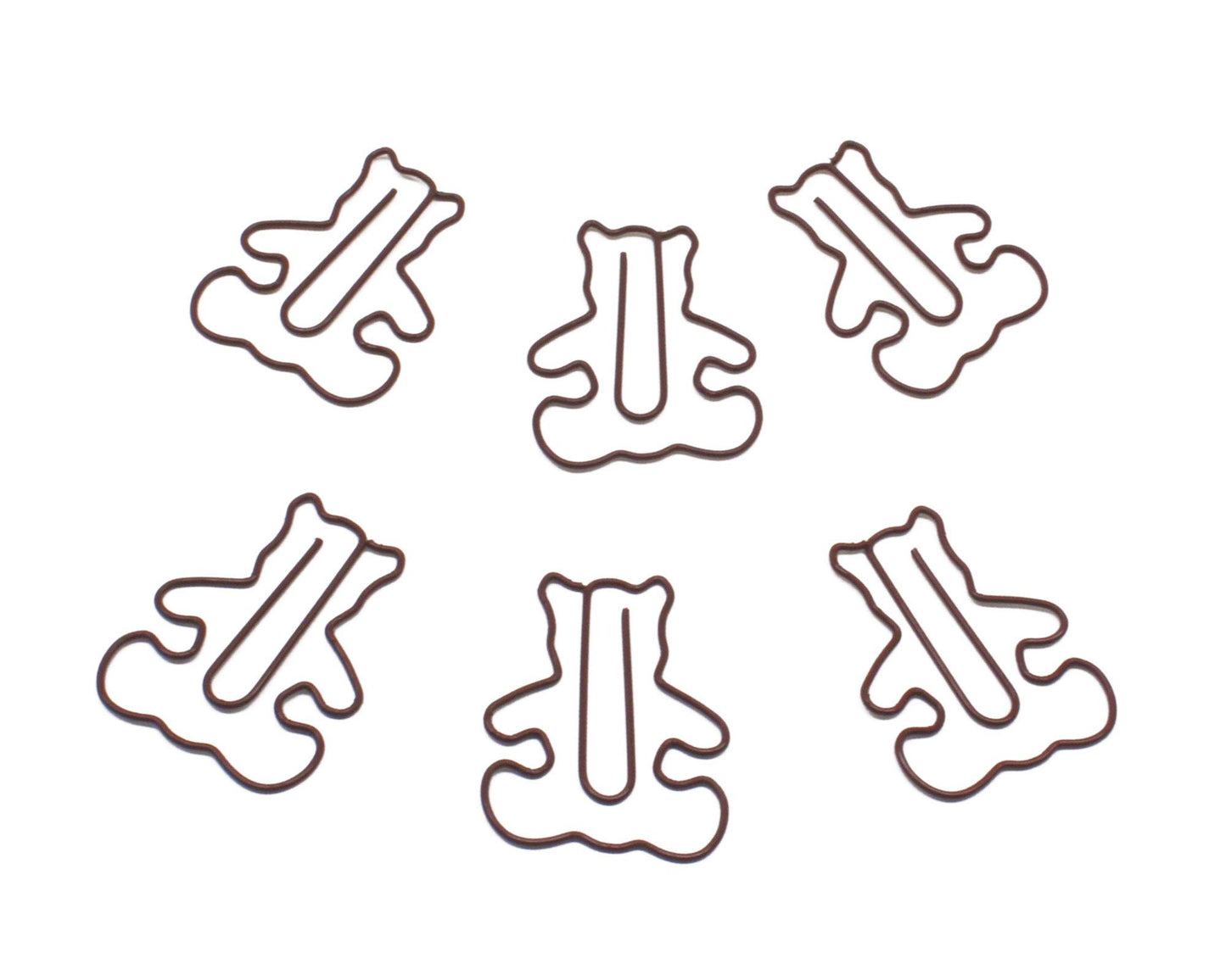 Bear-shaped paper clips in a round tin, 100 count