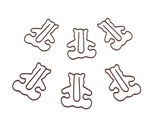 Bear-shaped paper clips in a round tin, 100 count