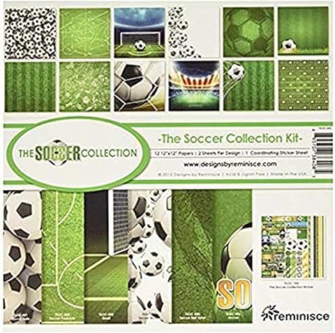 Soccer-themed 12x12 Reminisce Collection Kit