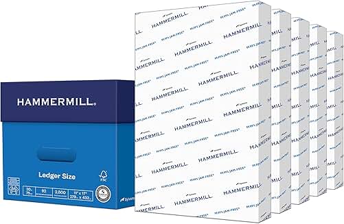 20 lb 11 x 17 Copy Paper, 5 Reams, 92 Bright