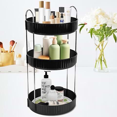 3-Tier Rotating Makeup and Skincare Organizer