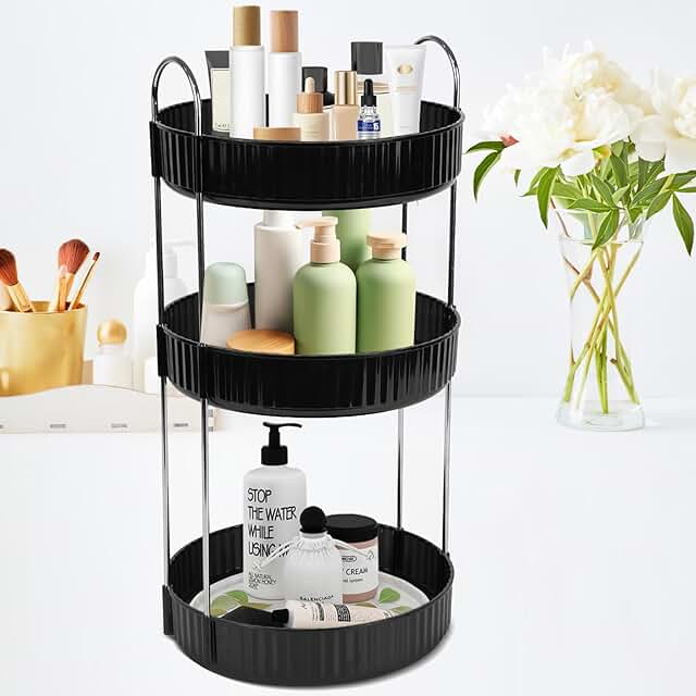 3-Tier Rotating Makeup and Skincare Organizer