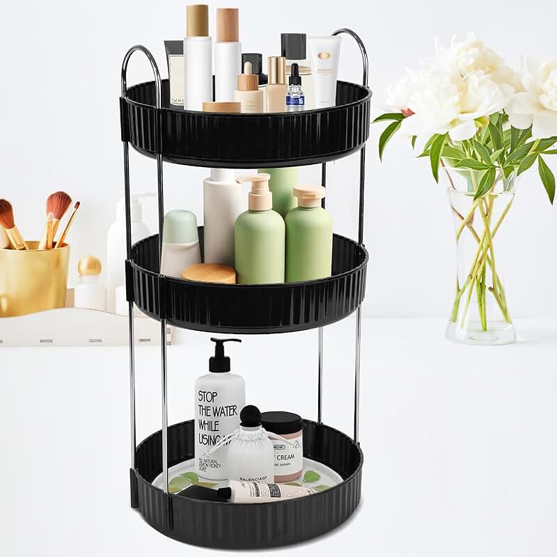 3-Tier Rotating Makeup and Skincare Organizer