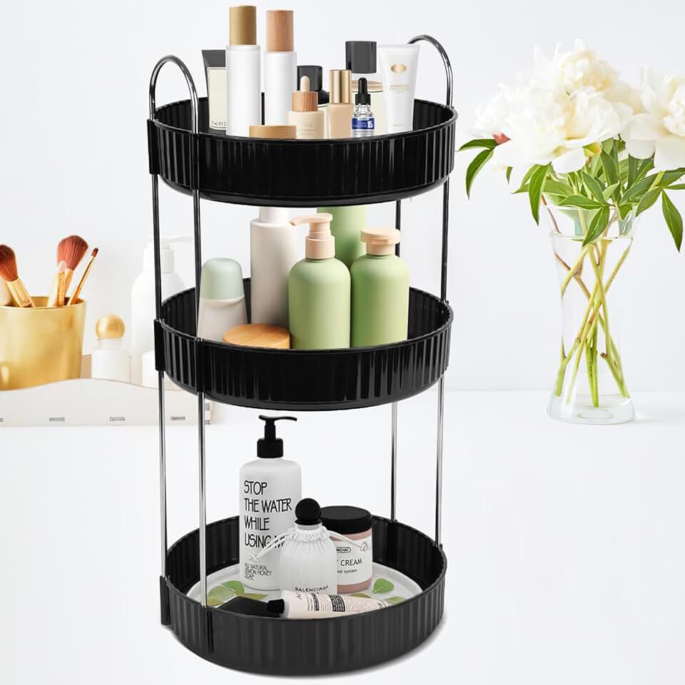 3-Tier Rotating Makeup and Skincare Organizer
