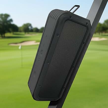Portable Waterproof Bluetooth Golf Speaker with Deep Bass