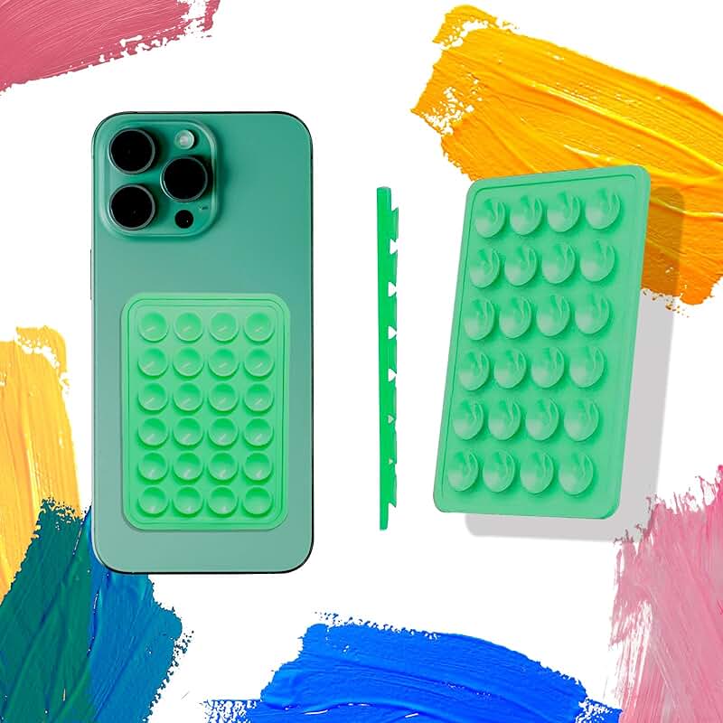 Silicone Suction Phone Mount 2-Pack in Green