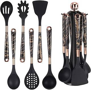 7-Piece Silicone Kitchen Utensil Set with Holder