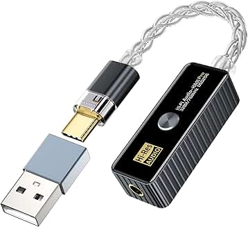 USB C to 3.5mm HiFi Audio Adapter with DAC
