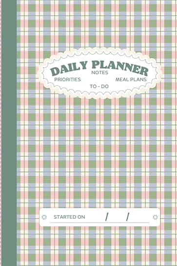 Daily Planner for To-Do, Notes, and Meal Plans