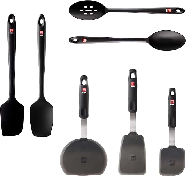 7-Piece Silicone Kitchen Utensil Set for Cooking and Baking