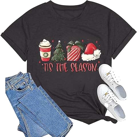 Funny Christmas Tree T-Shirt for Women
