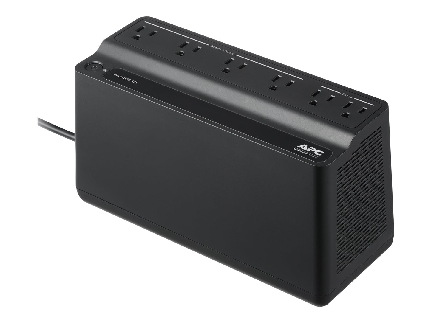 UPS Battery Backup Surge Protector, 425VA Backup Battery Power Supply, BE425M