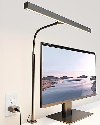 LED Desk Lamp with Adjustable Gooseneck and Touch Control