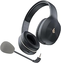 Wireless headset with noise cancelling mic and 55-hour playtime