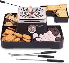Indoor Electric S'mores Maker with Trays and Forks
