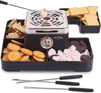 Indoor Electric S'mores Maker with Trays and Forks