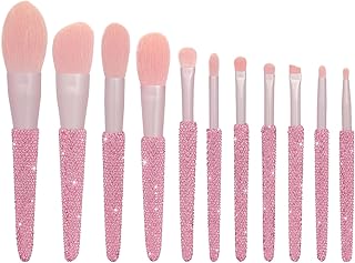 11-Piece Bling Makeup Brush Set for Face and Eyes