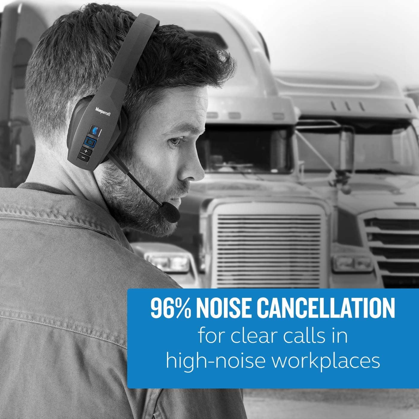 B550-XT Voice-Controlled Bluetooth Headset - Industry Leading Sound with Long Wireless Range, Extreme Comfort and Up to 24 Hours of Talk Time
