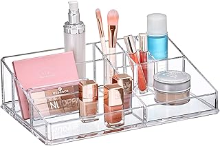 Large Acrylic Cosmetic Organizer with Compartments