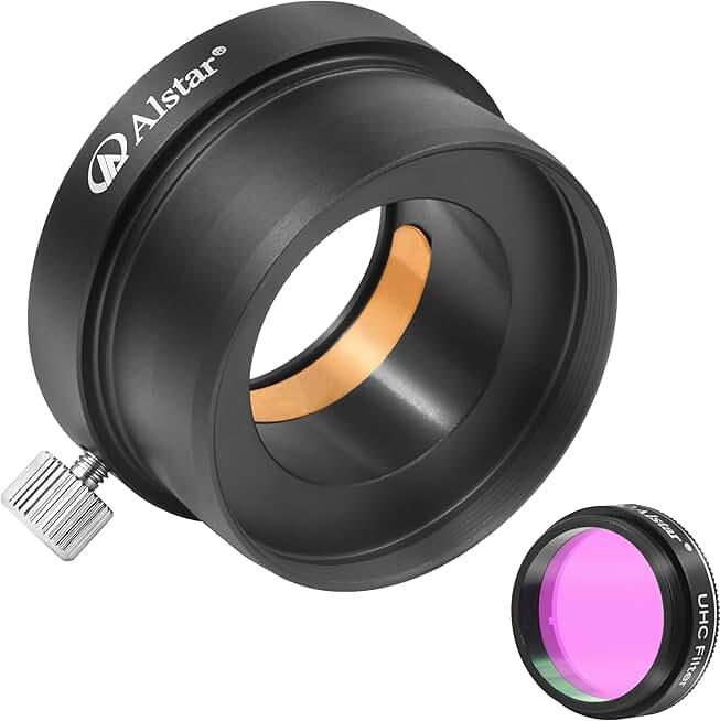 2-inch to 1.25-inch telescope eyepiece adapter with UHC filter bundle