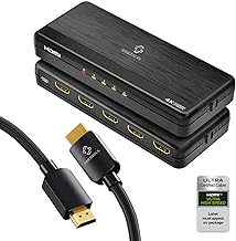 4K HDMI Splitter 1 In 4 Out with 6.6 ft Cable