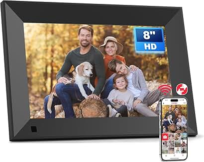 8-Inch WiFi Digital Photo Frame with Touchscreen
