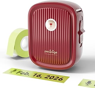 Mini Bluetooth Label Printer with Tape for Home and Office