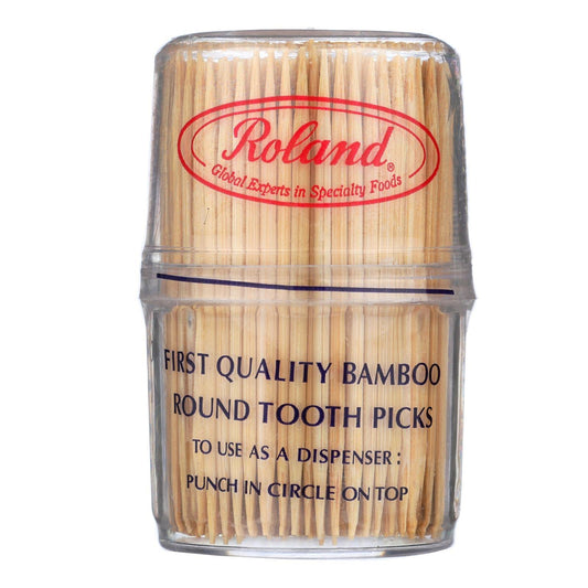 Roland Bamboo Toothpicks  Round  Case of 12-300 Count12