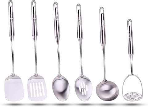 6-Piece Stainless Steel Kitchen Utensil Set