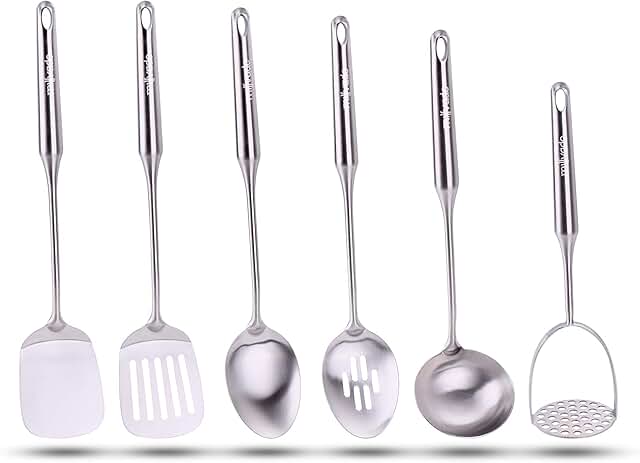 6-Piece Stainless Steel Kitchen Utensil Set