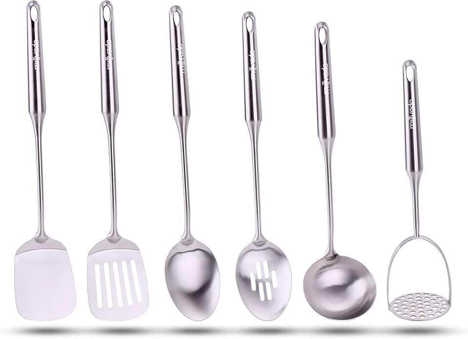 6-Piece Stainless Steel Kitchen Utensil Set