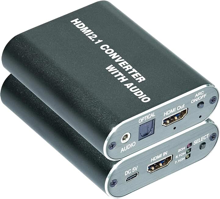 8K HDMI Audio Extractor with Optical and ARC Output
