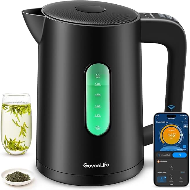 Smart 1.7L WiFi Electric Kettle with Temperature Control