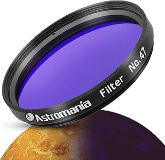 Dark Blue 2-Inch Planetary Telescope Filter for Lunar and Planetary Observation
