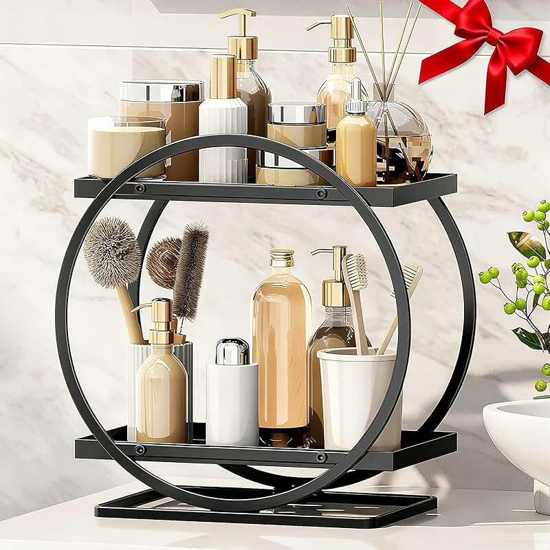 Adjustable 2-Tier Under Sink Pull-Out Organizer