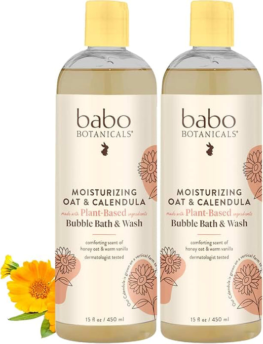 Gentle Moisturizing Oat and Calendula Bubble Bath